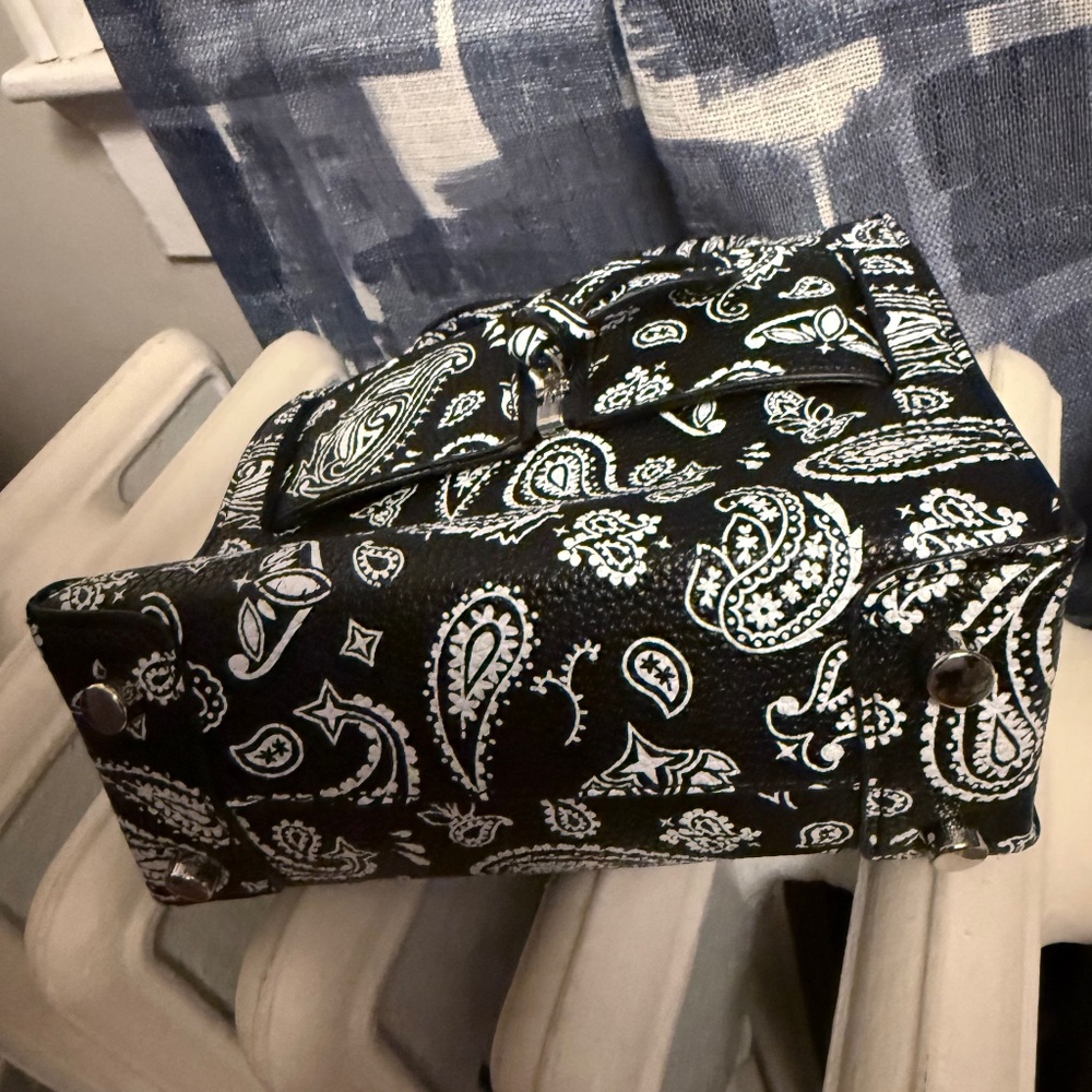 Brandon Blackwood Bag Paisley Print Handle Bag